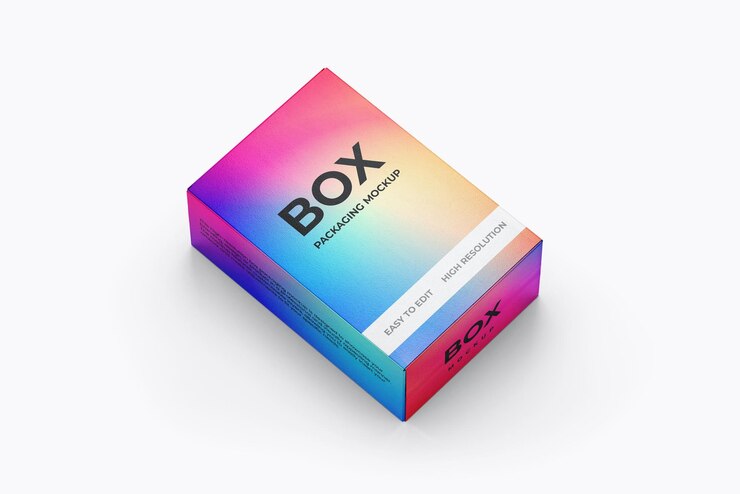 Modern Box Packaging Mockup Customizable and HighQuality PSD Template