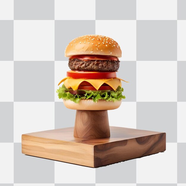 PSD modern burger png image