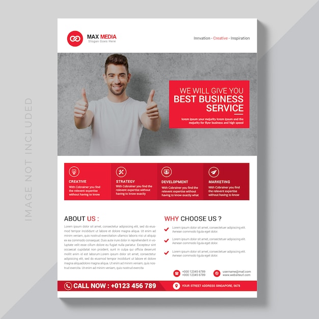 PSD modern business brochure mockup