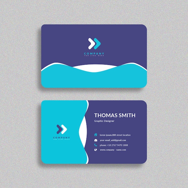 PSD modern business card design psd template