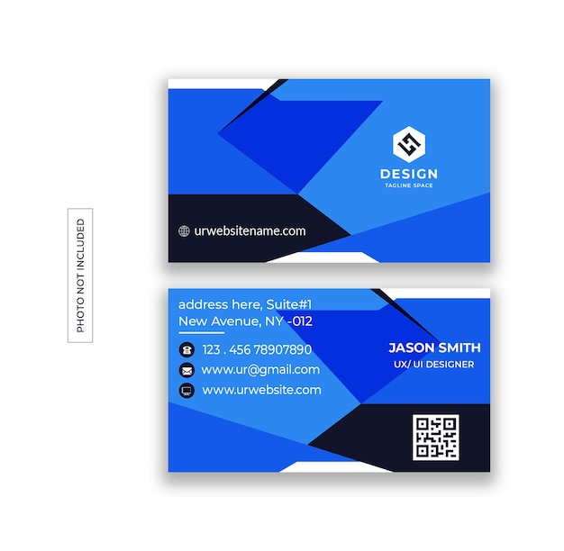 PSD modern business card design template