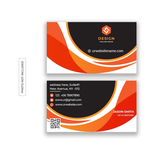 PSD modern business card design template