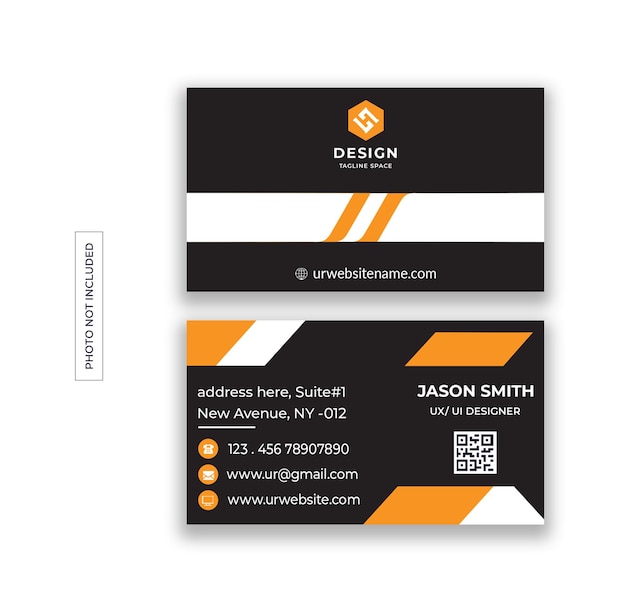 PSD modern business card design template