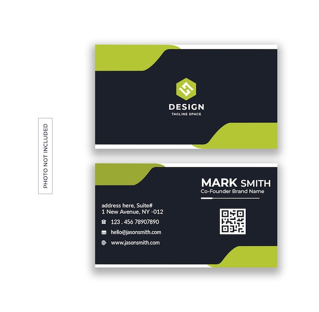 PSD modern business card design template