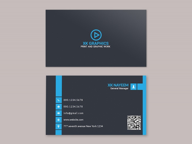 PSD modern business card design
