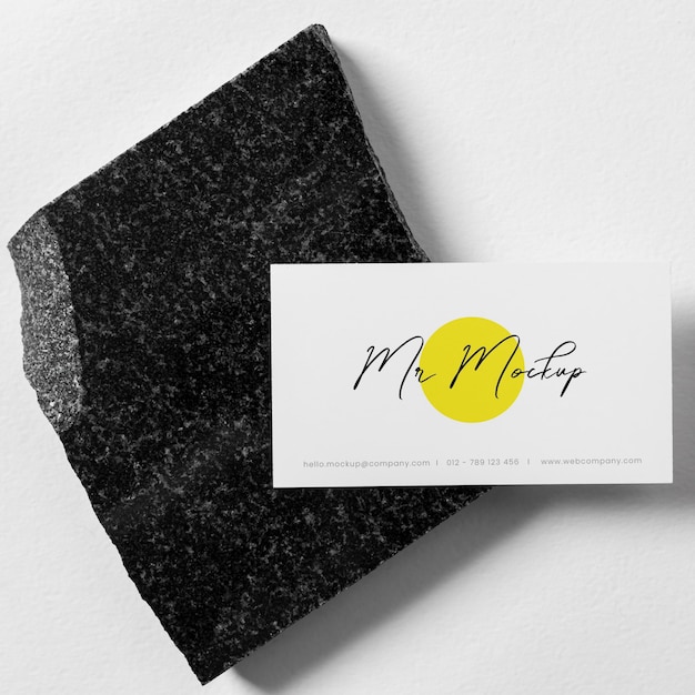 Modern business card mock-up arrangement