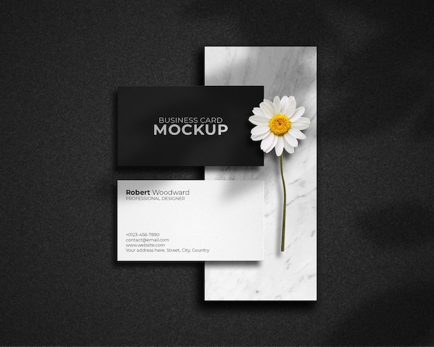 Design moderno mockup di biglietti da visita