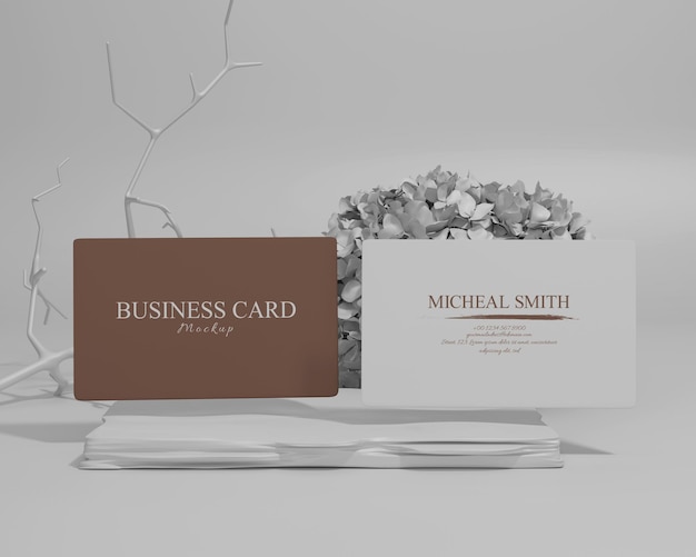 Modern business card mockup design