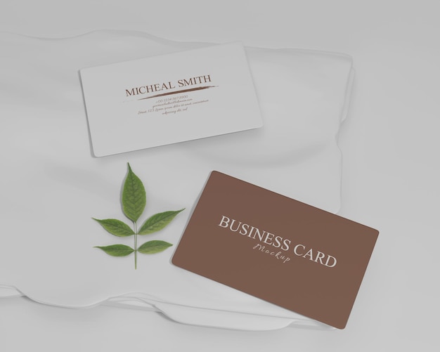 Modern business card mockup design