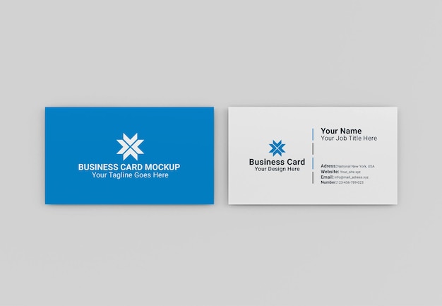 Modern business card mockup isolated