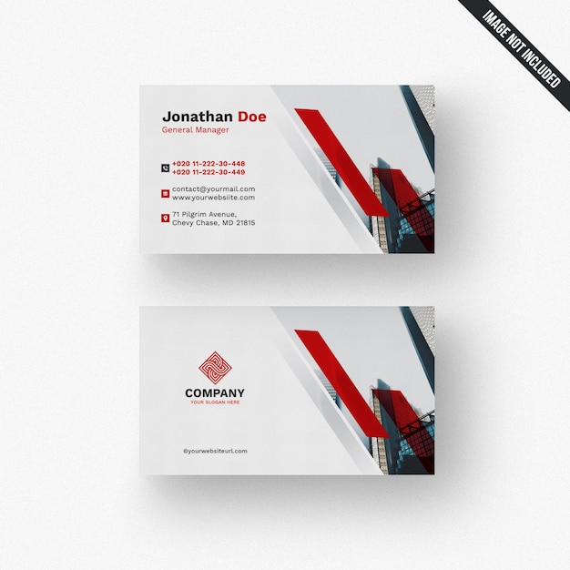 PSD modern business card mockup