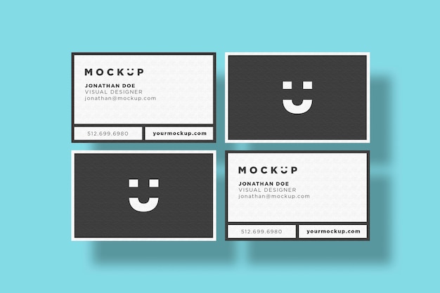 PSD moderna mockup biglietto da visita