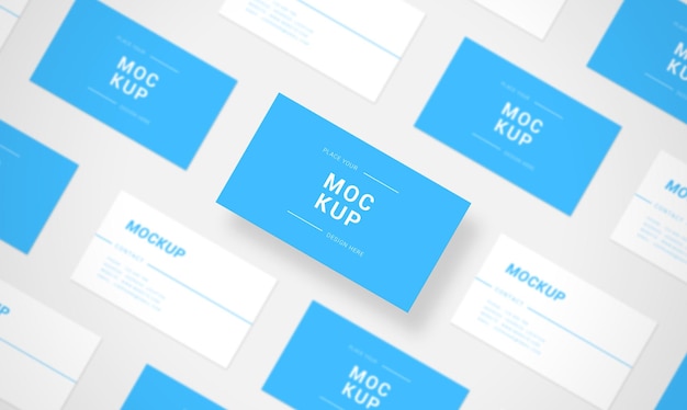 Modern business card mockup