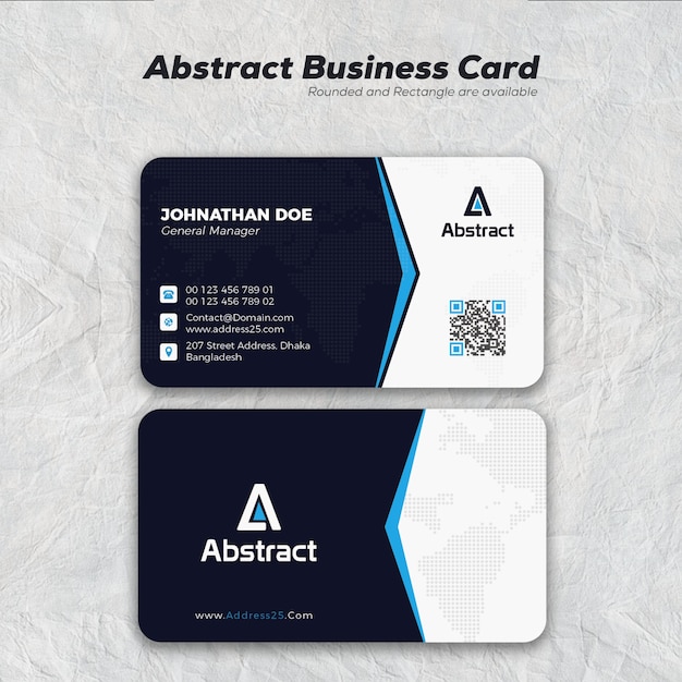 Modern business card mockup