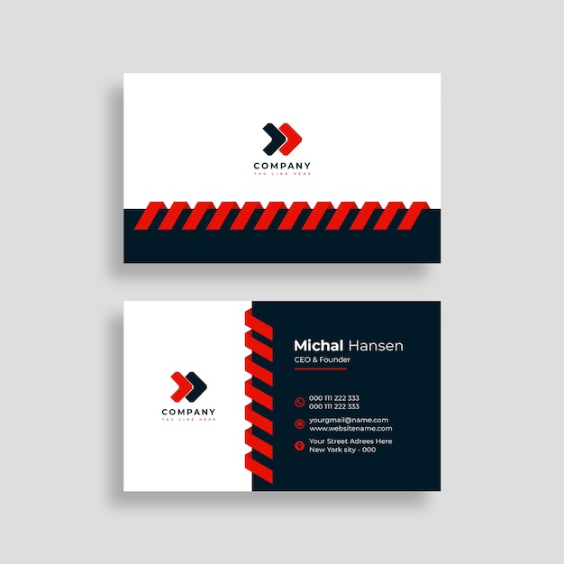 Modern business card template psd file