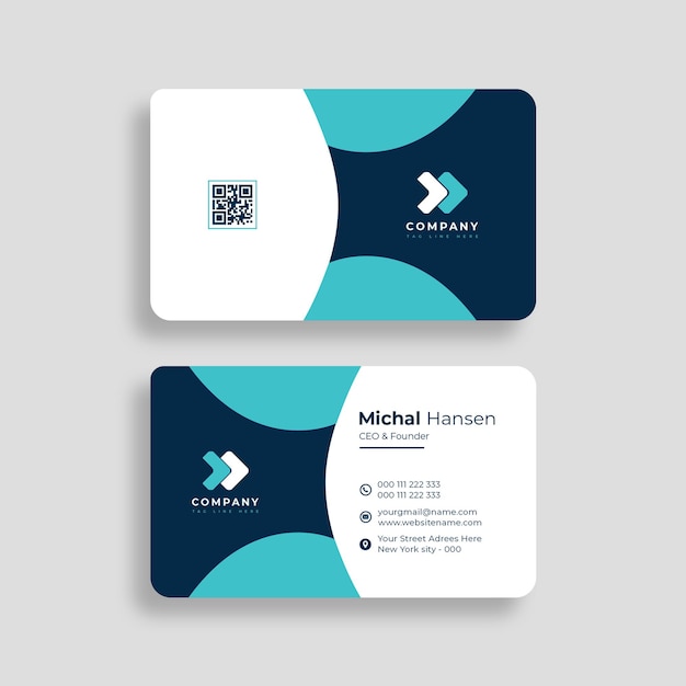 PSD modern business card template psd