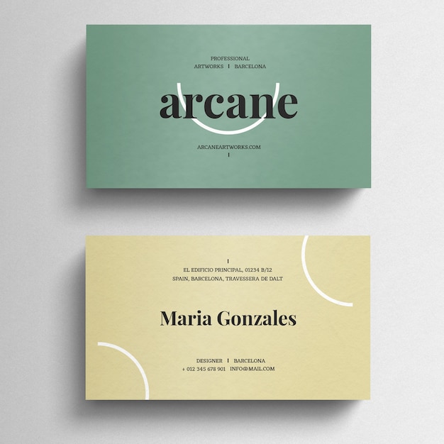 Modern business card template