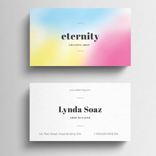 PSD modern business card template