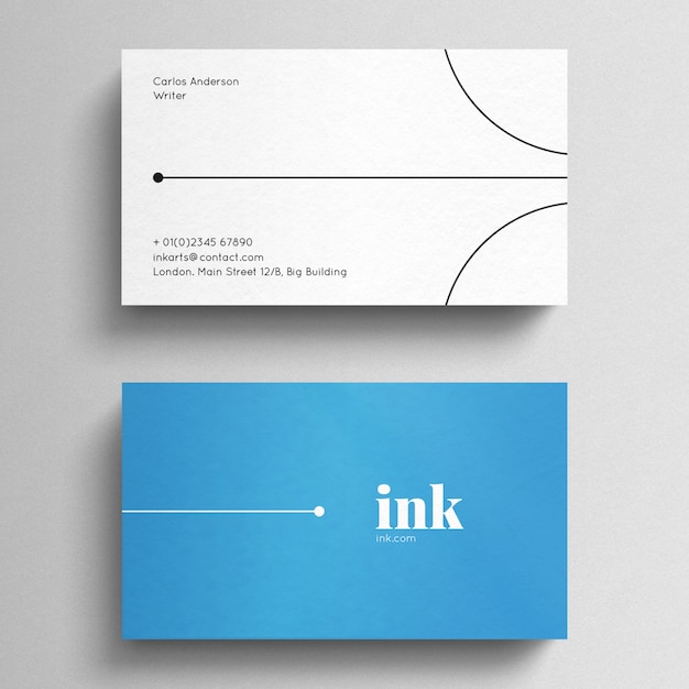 PSD modern business card template