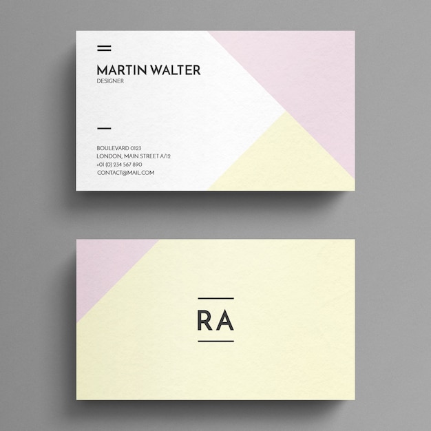 Modern business card template