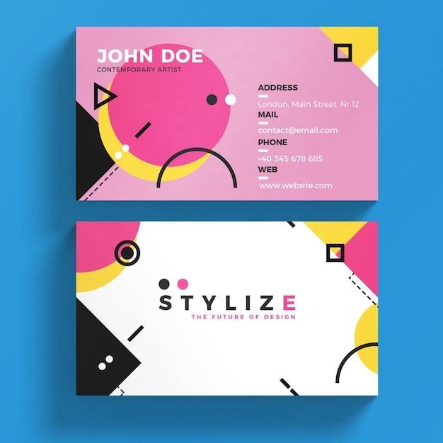 PSD modern business card template