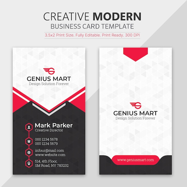 PSD modern business card template