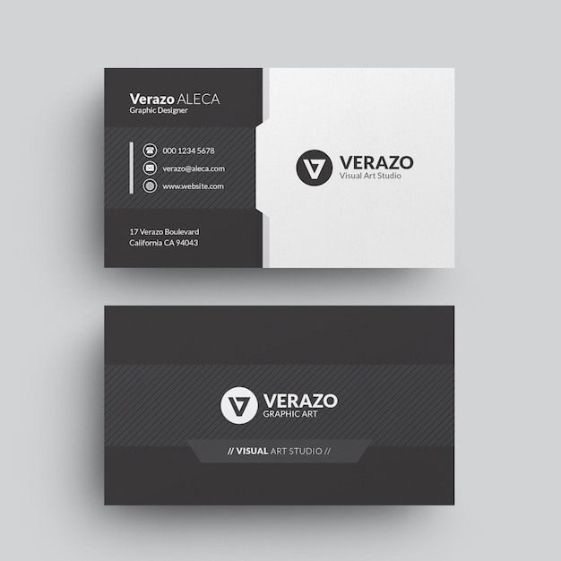 PSD modern business card template