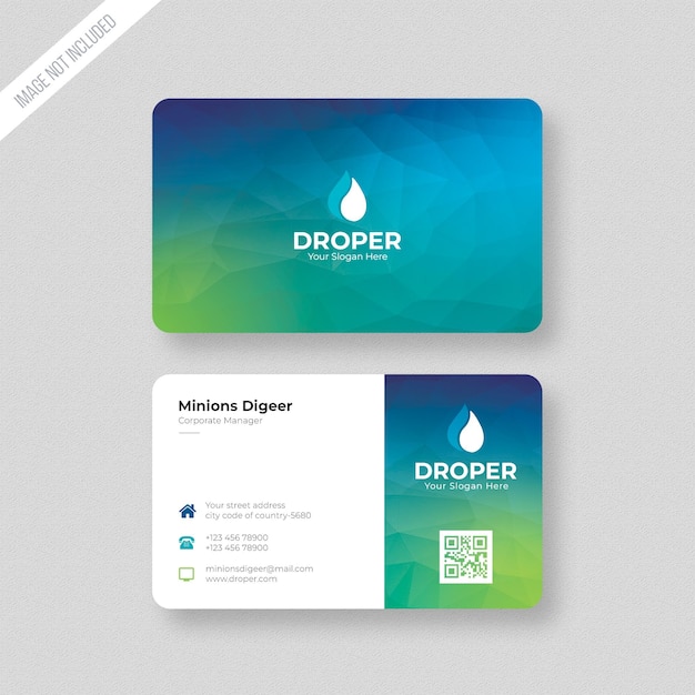 PSD modern business card template