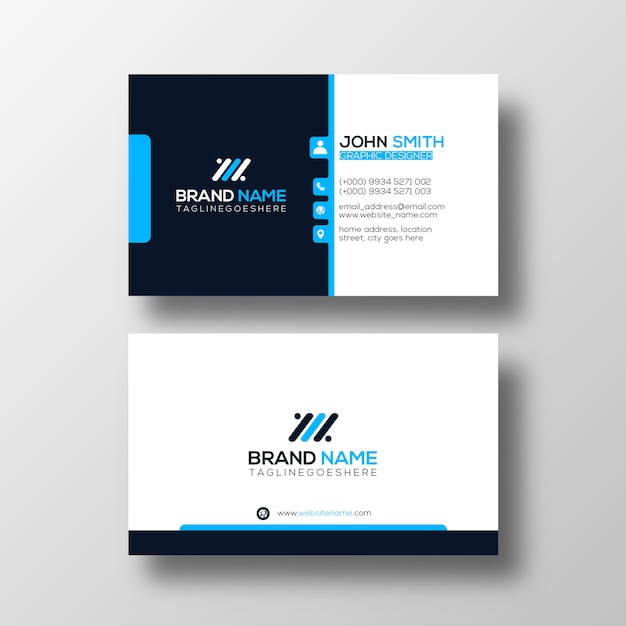 PSD modern business card template