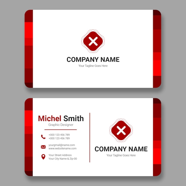 PSD modern business card template