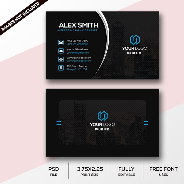 Modern business card template