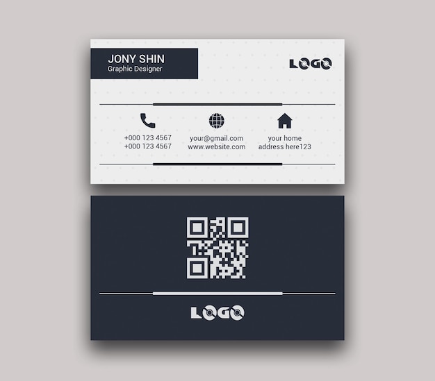 PSD modern business card template