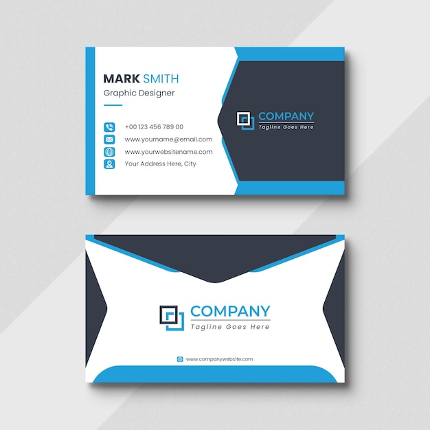 Modern business card or Visiting Card design in professional style