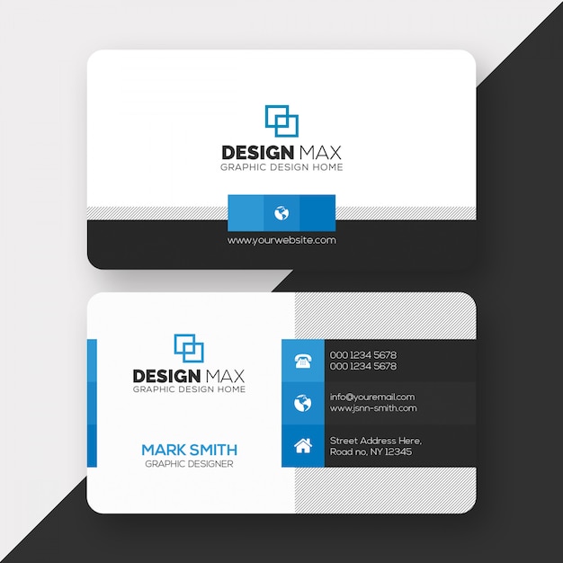 PSD modern business card