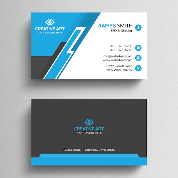 PSD modern business card