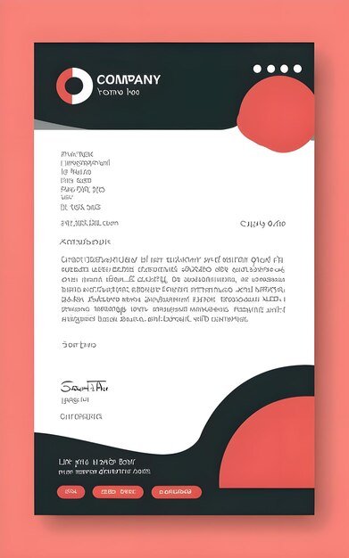 PSD modern business and corporate letterhead template psd