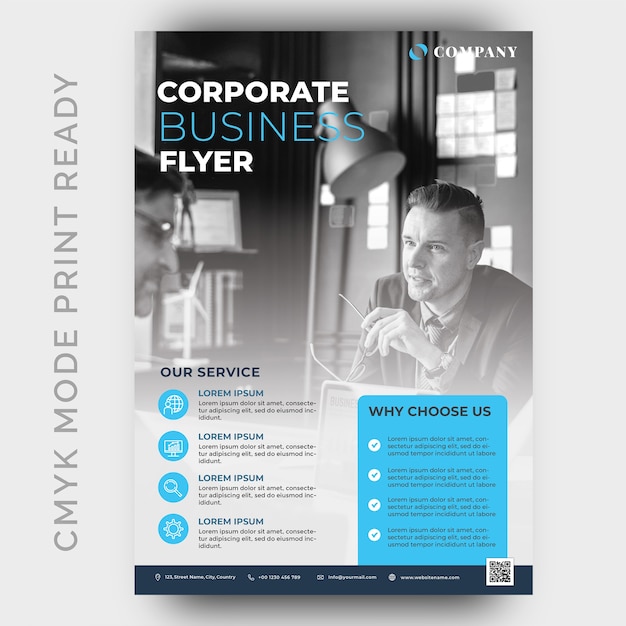 modern business flyer design template