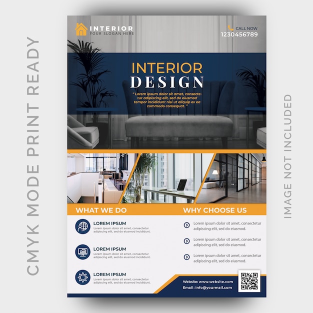 Modern business flyer template