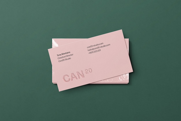 Mockup moderno businesscard