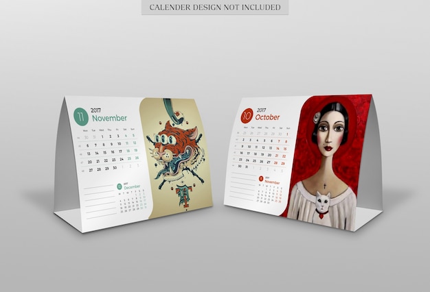 Mockup di calendario moderno