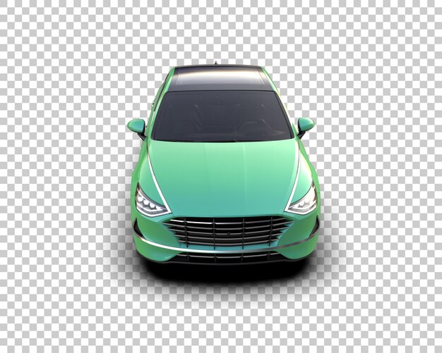 PSD modern car isolated on background 3d rendering illustration