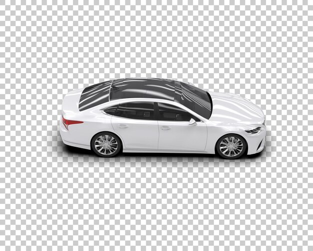 Modern car isolated on background 3d rendering illustration