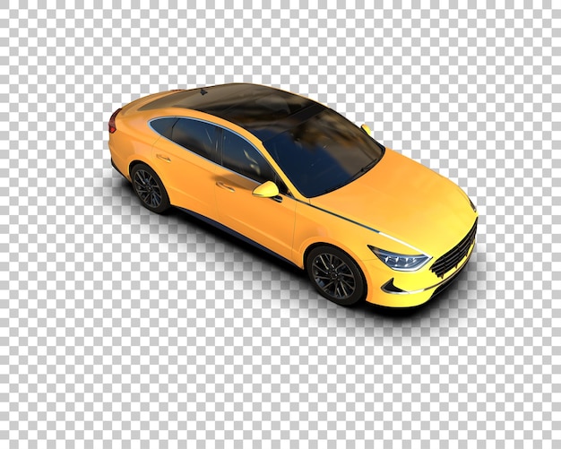 Auto moderna isolata sullo sfondo illustrazione di rendering 3d