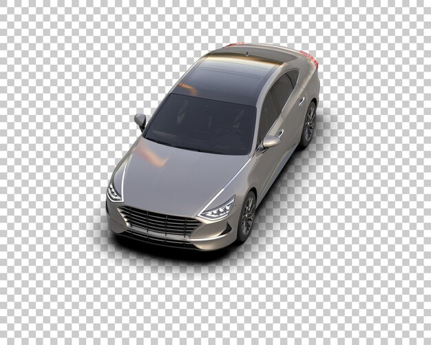 PSD modern car isolated on background 3d rendering illustration