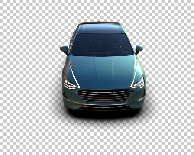 PSD modern car isolated on background 3d rendering illustration