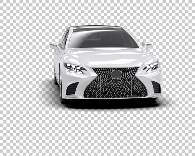 Modern car isolated on background 3d rendering illustration