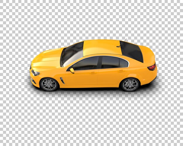 Auto moderna isolata sullo sfondo illustrazione di rendering 3d