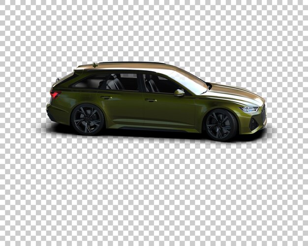 Modern car isolated on background 3d rendering illustration