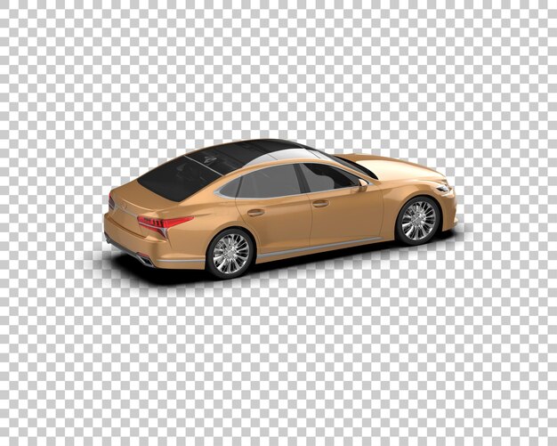 modern car isolated on background 3d rendering illustration