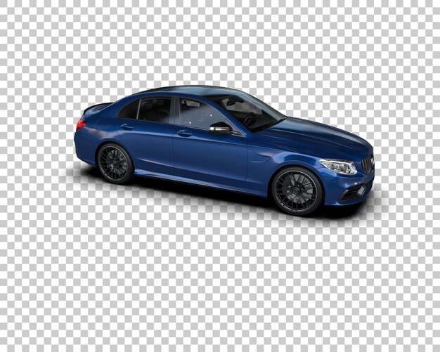 PSD modern car isolated on background 3d rendering illustration